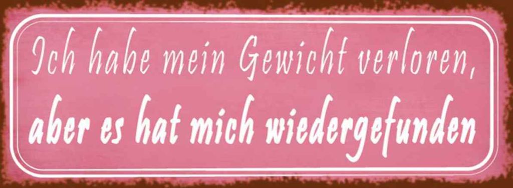 vianmo Holzschild 10x27 cm Gewicht hat mich wiedergefunden Spruch Zitat