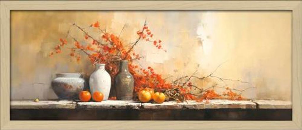 Gerahmtes Bild Still Life On The Wall II 130x60 cm