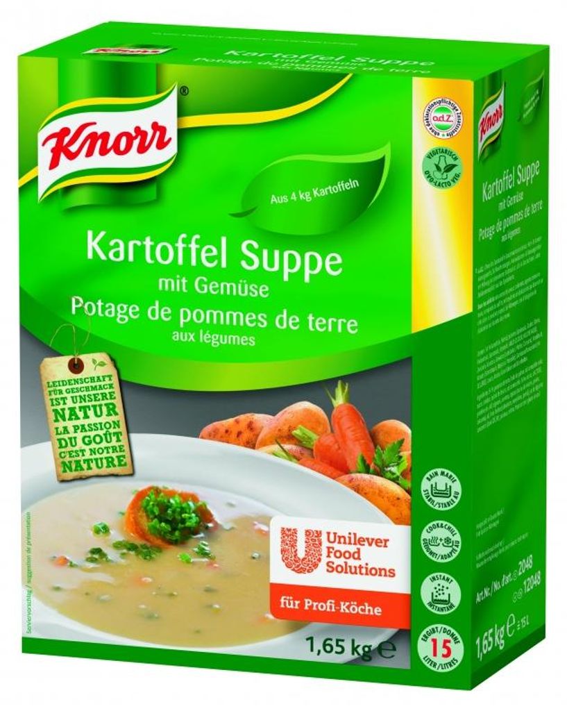 Knorr Soupe de pommes de terre aux légumes végétarienne Image du produit 