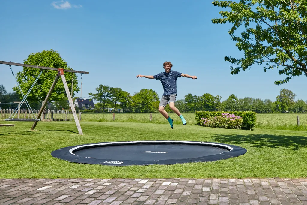 Trampoline 251 cm Salta Royal Baseground avec Air Performance System