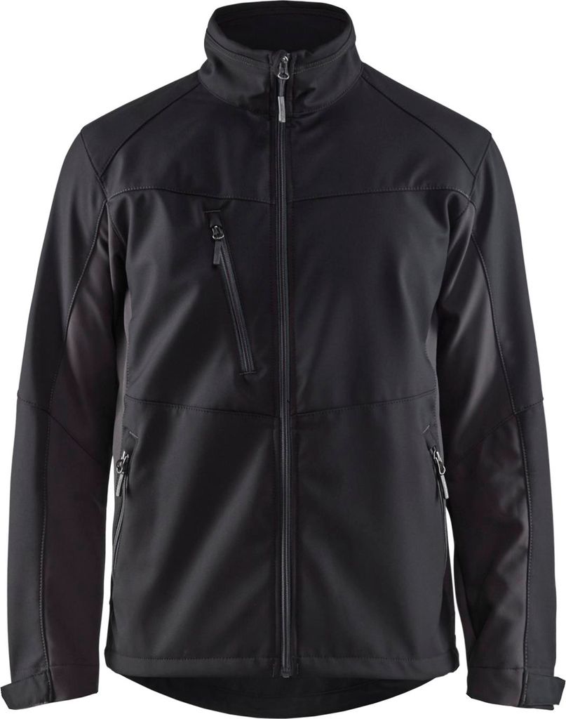 Blakläder Softshell Jacke Mittelgrau/Schwarz 4950 2516, Farbe:schwarz/dunkelgrau, Größe:XL
