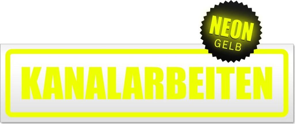 Kanalarbeiten Magnetschild Schild magnetisch