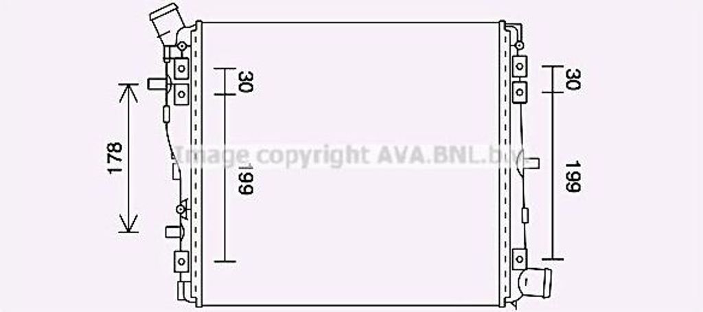 AVA AI2424 Motorkühler OE 420121252 kompatibel mit R8