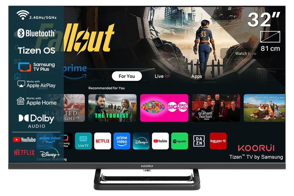 Koorui Smart TV - Tizen TV by Samsung - LED Full HD - 32 Produktbild 