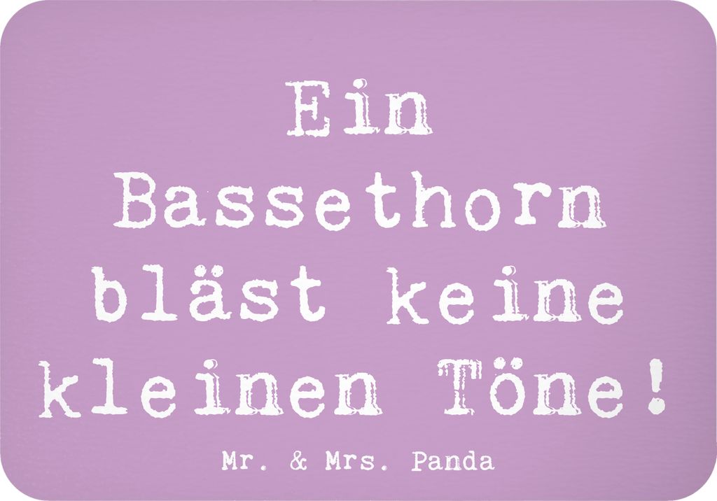 Mr. & Mrs. Panda magnet Spruch Bassethorn Klänge - Lavendeltraum - Geschenk, whiteboardmagnet, haftmagnet, Musiker, Holzblasinstrument, Kühlschra...