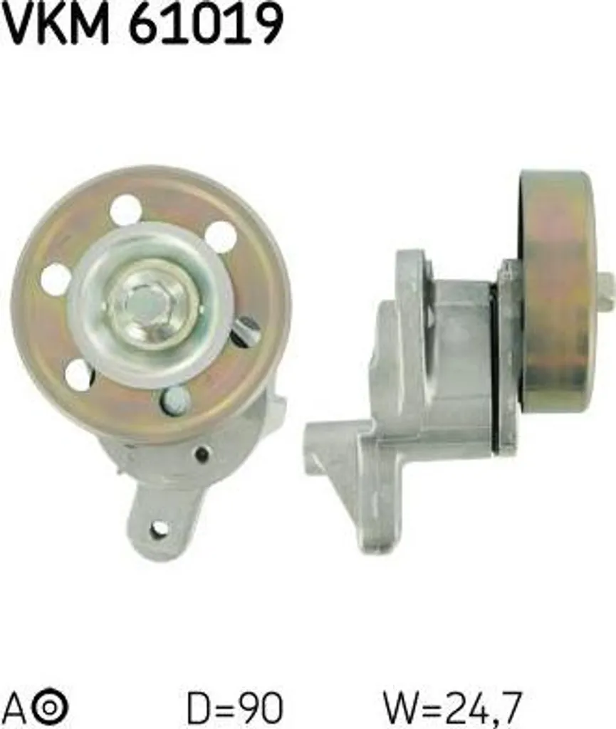 Galet Tendeur de Courroie Accessoire SKF VKM 61019 compatible RAV 4 D4D