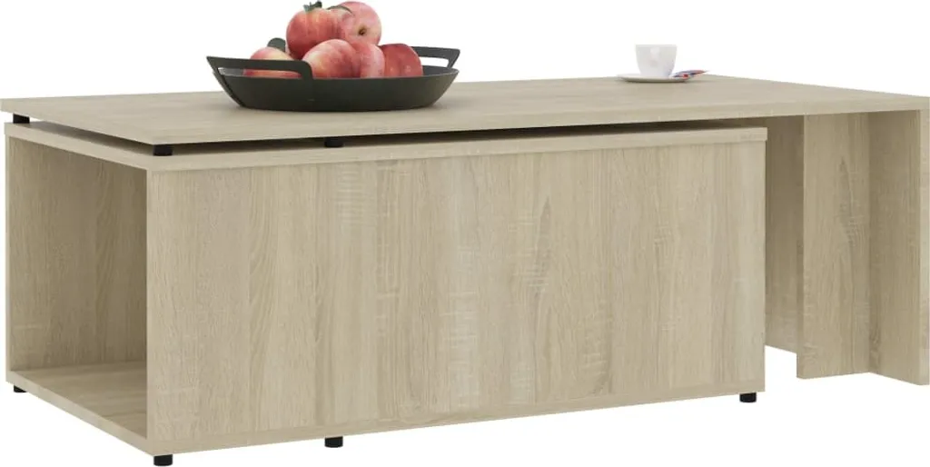 Tavolino in rovere Sonoma 150x50x35 cm materiale a base di legno - 11