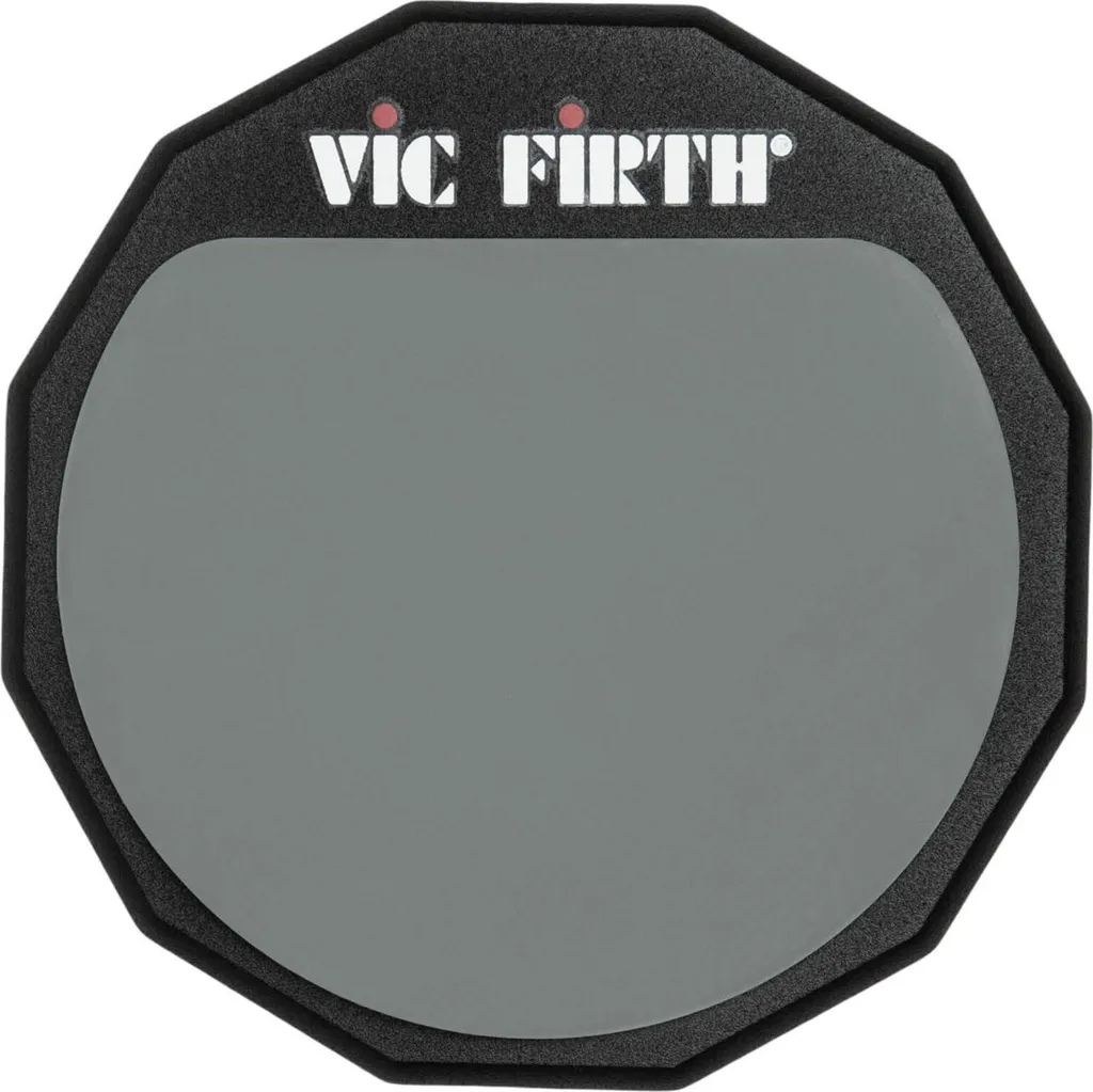 Pad d'entraînement batterie Vic Firth PAD6 surface en gomme grise 6"