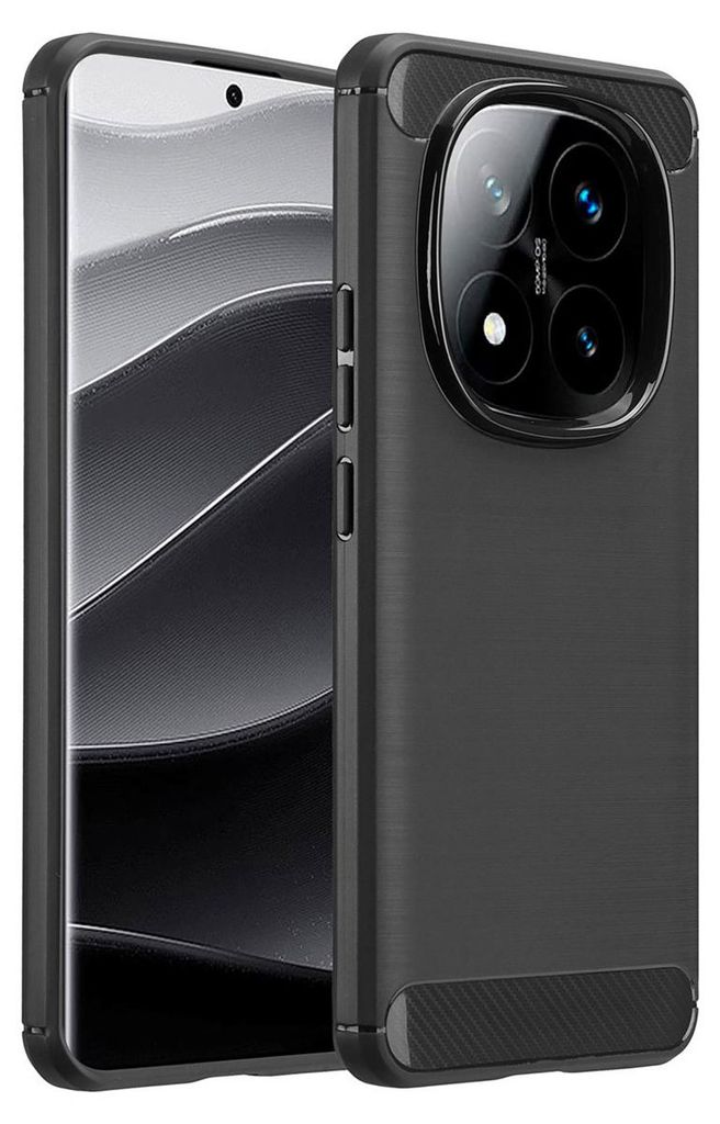 imoshion Brushed Back Cover Xiaomi Redmi Note 14 Pro Plus (5G) - Schwarz