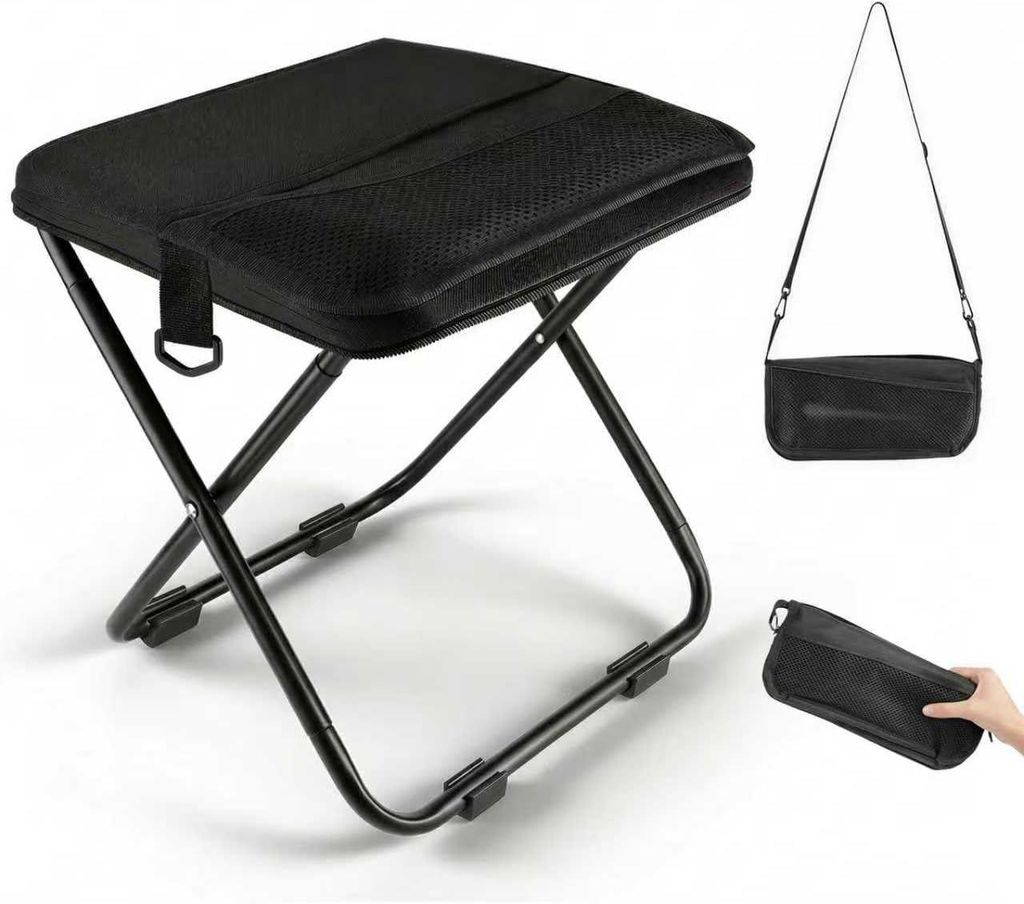 Klapschuitel - Campingstoel met draagtas - 31 x 31 x 28 cm Productafbeelding 