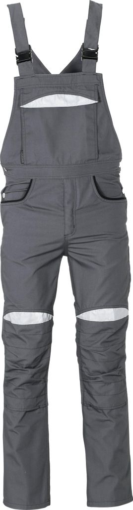 Größe 58 Herren Planam Durawork Latzhose grau schwarz Modell 2921