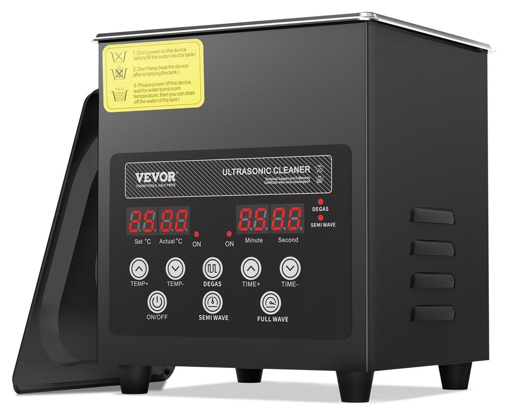 VEVOR 2 L Ultraschallreiniger 60 W digitales Ultraschallreinigungsgerät mit Schonmodus & verbesserter Entgasung, 40 kHz industrieller Schmuckreiniger