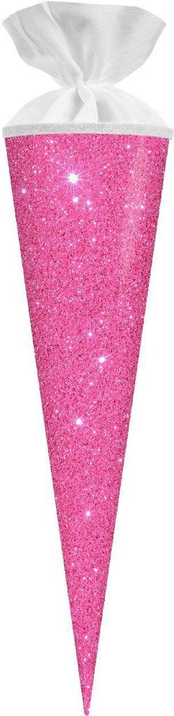 Goldbuch Schultüte Glitter Neonpink 19x70 cm aus Buntkarton Produktbild 