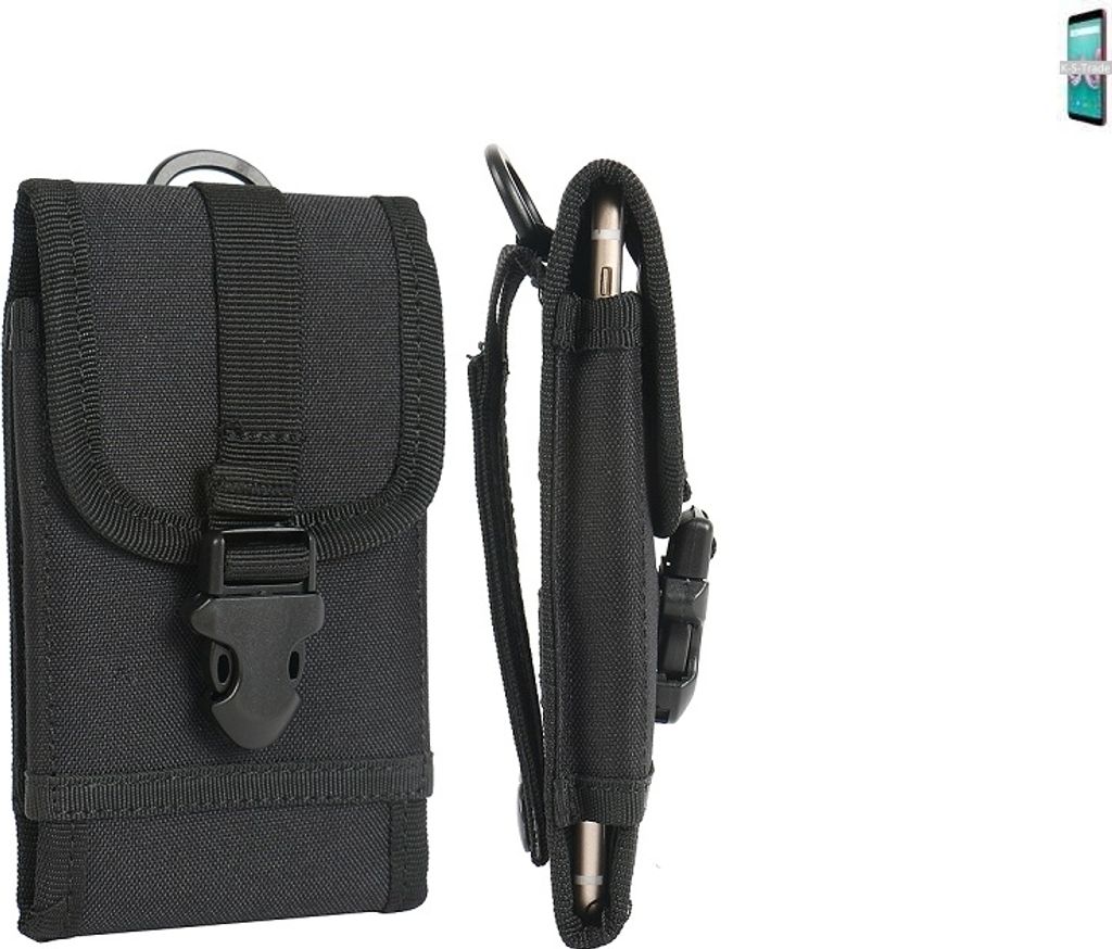 K-S-Trade Handyhülle kompatibel mit Wiko Lenny 5 Gürteltasche Holster Handytasche Gürtel Tasche Schutzhülle Robuste Handy Schutz Hülle Tasche