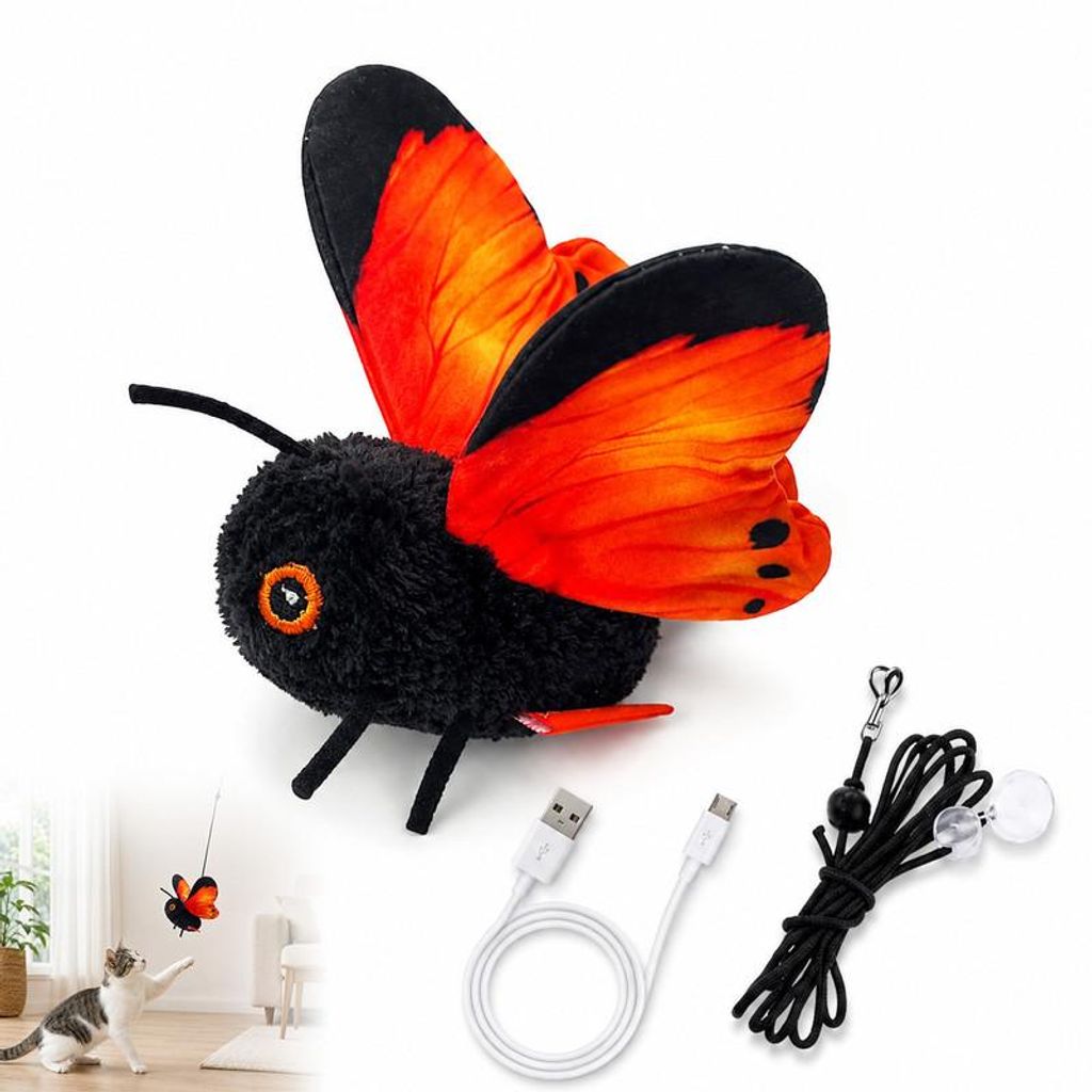Katzenspielzeug Schmetterling Interaktives Katzenspielzeug Produktbild 