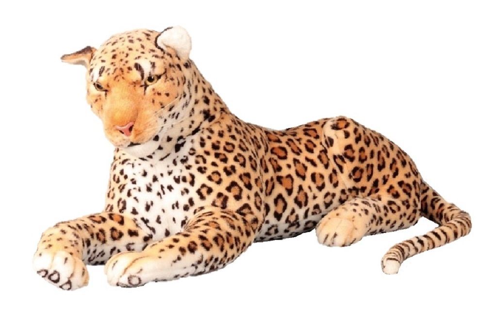 Leopard Plüschtier 40 cm Braun Kuscheltier Baby Stofftier Raubkatze 