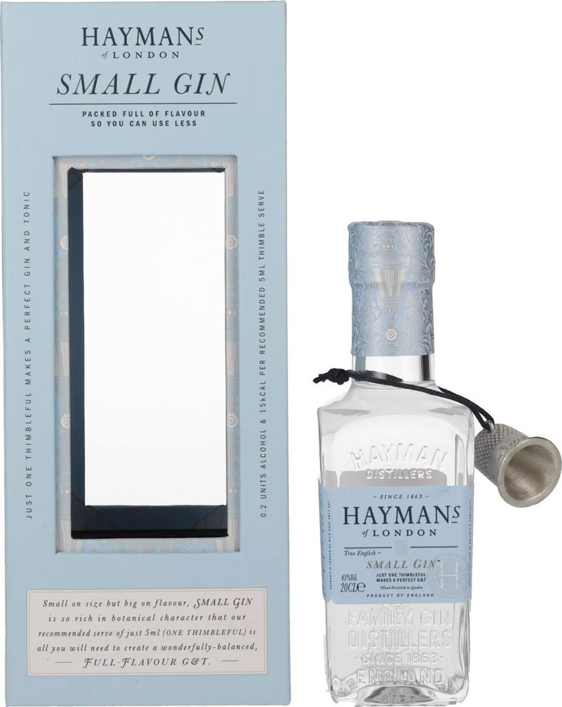 Hayman's of London SMALL GIN 43% Vol. 0,2l in Geschenkbox Produktbild 