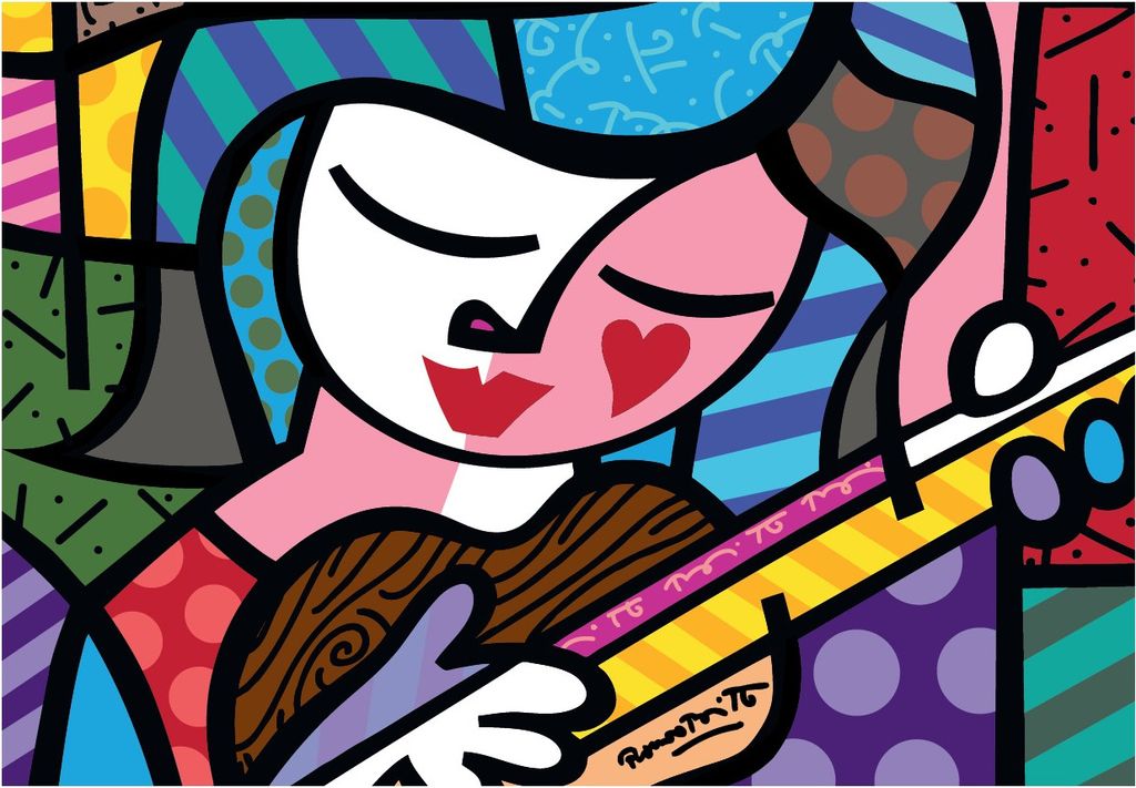 BLUEBIRD Puzzle Mädchen mit Gitarre 1000 Teile