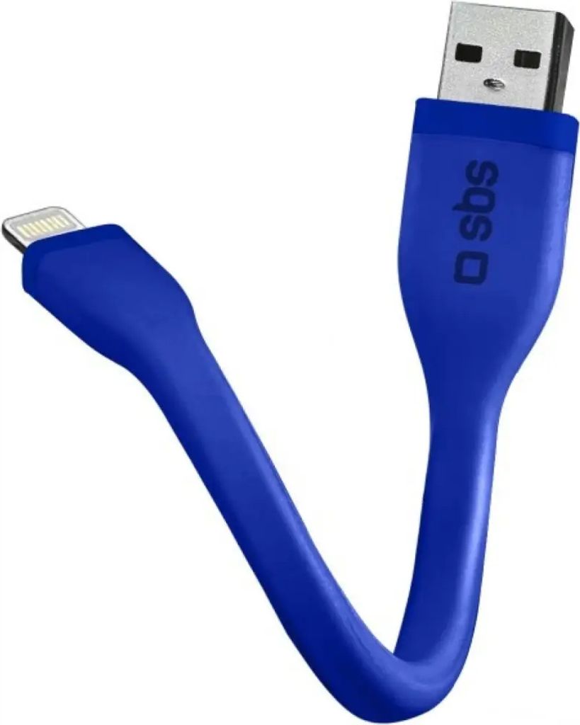 Kabel SBS Laden und Synchronisieren USB-Lightning MFi 12 cm TECABLELIGSHFLATB