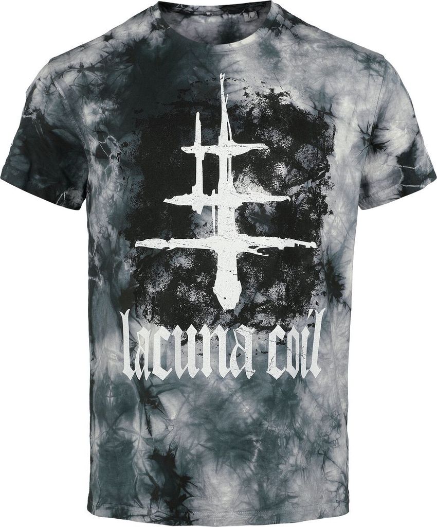 Lacuna Coil T-Shirt Herren Symbol batik Band-Merch, Bands 100% Baumwolle L