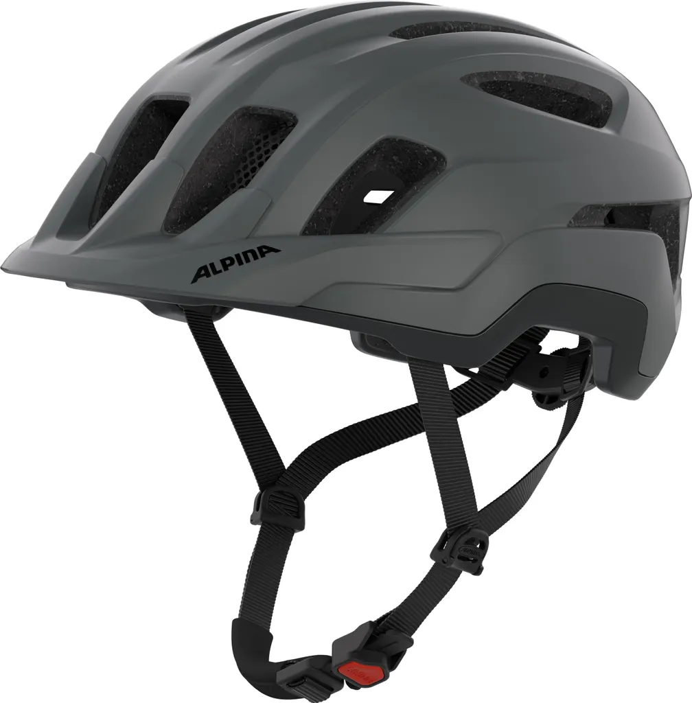 Casque Vélo Ville et Loisir Alpina Paranus Gris Nuit Mat 59 Confortable