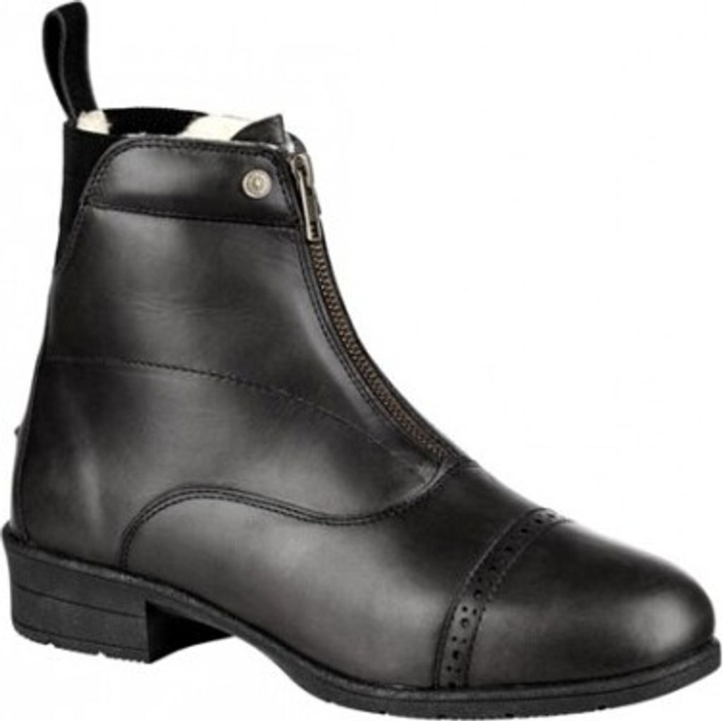 Suedwind Stiefelette Boston Winter FZ Contrace IceLock schwarz Frontzip Komfortsohle, Schuhgröße:36