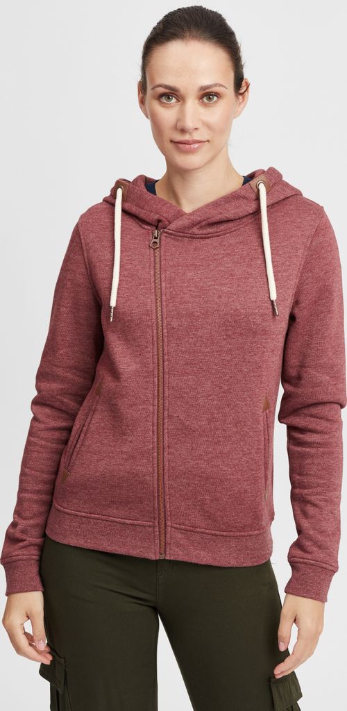 OXMO OXVicky Sweat Zip-Hoodie Damen Sweatjacke Kapuzenjacke Hoodie mit Kapuze Kordel Reißverschluss Eingrifftaschen Regular fit