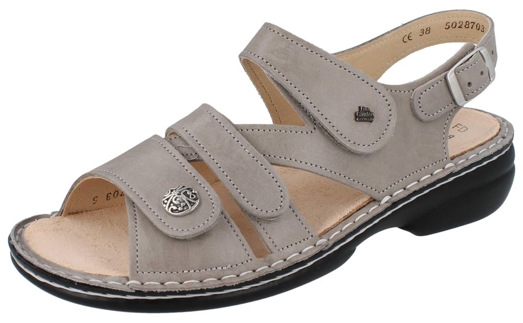 FINN COMFORT Gomera Damen Sandale taupe Nubukleder - Größe: Produktbild 