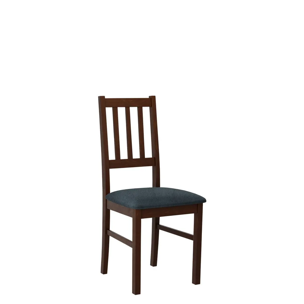 Sedia EDON 4 Noce / Blu Marino | Design Ergonomico per Sala da Pranzo