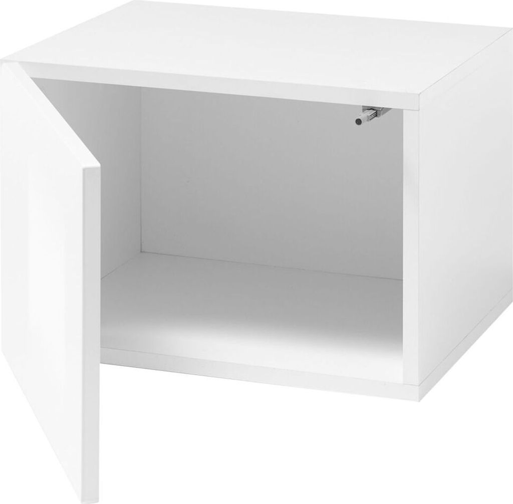 Wohnzimmer Stauraumelement in Hochglanz weiß CHUR-61 B/H/T: 45/31/38cm