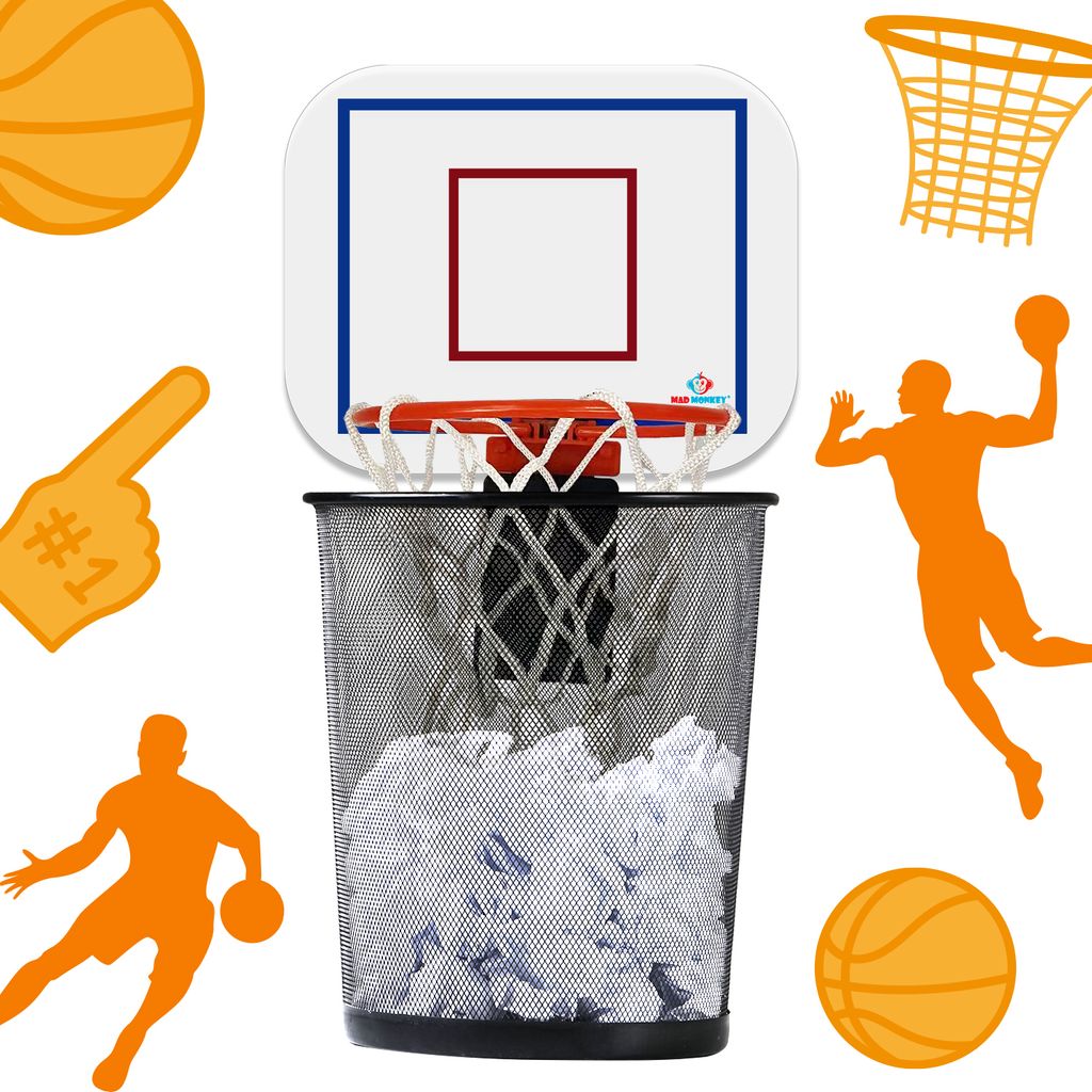 Mad Monkey - Canestro da basket fissabile per il bidone Immagine del prodotto 
