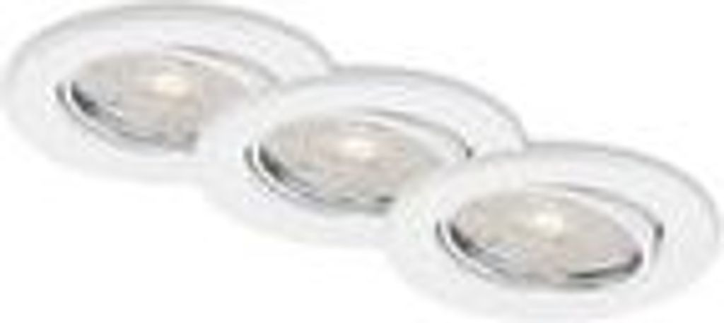 LED Einbauleuchten 3er Set GU10 dimmbar schwenkbar 5,5 W Produktbild 