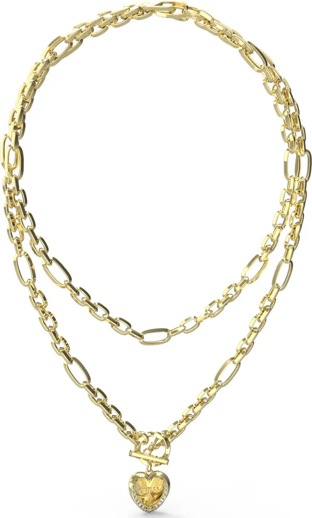 Collana Lunga Guess Cuore Oro 90 cm - Must-Have Stagione 2026