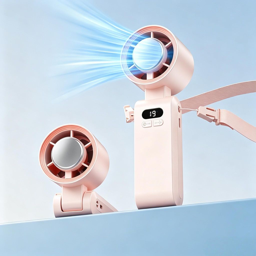 3‑in‑1 Handventilator, Tragbarer Ventilator 5000mAh mit Produktbild 