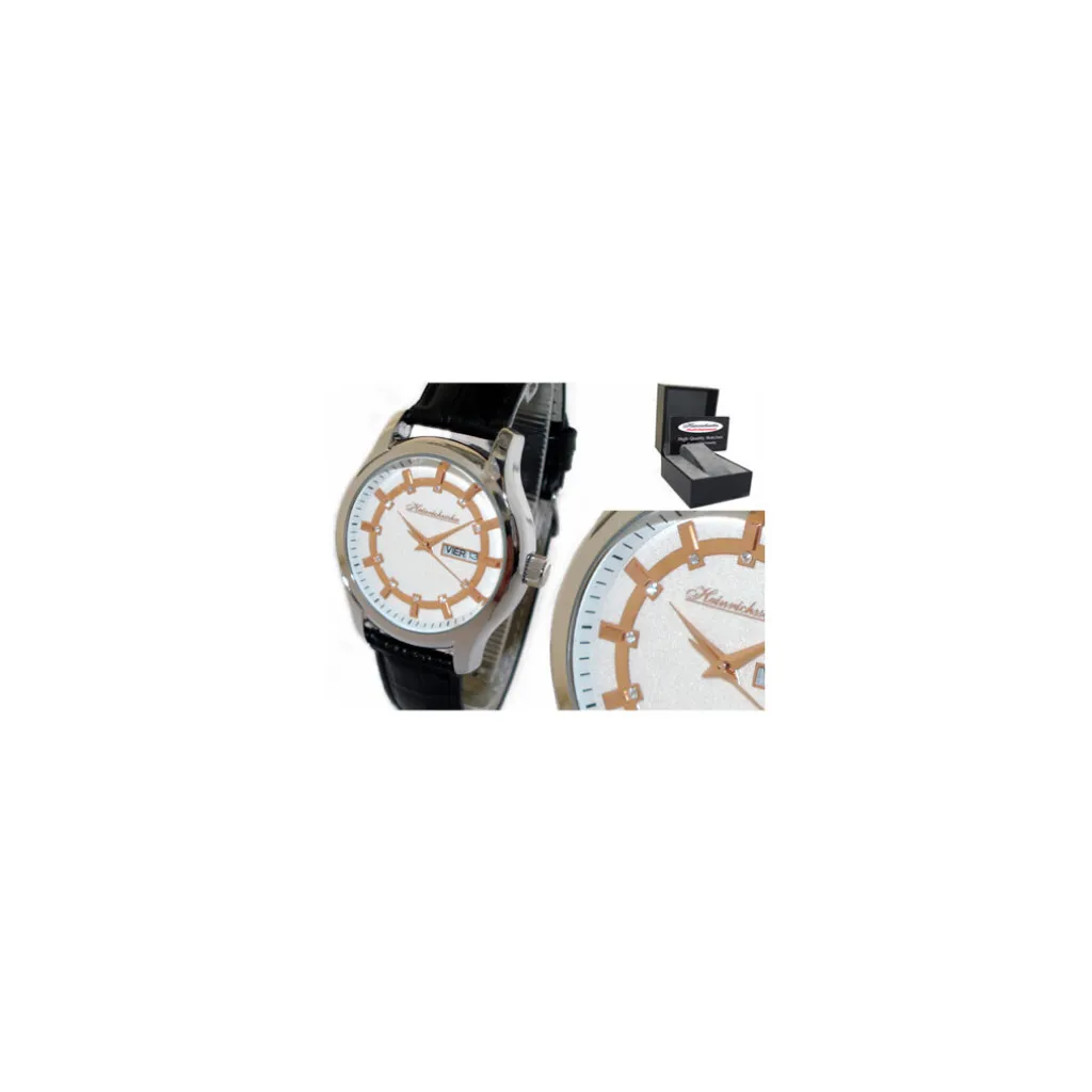 Montre femme blanche minimaliste Heinrichssohn Florence HS1001 cadran fin
