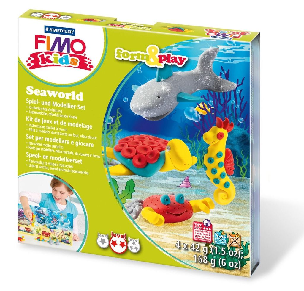 STAEDTLER Modelliermasse FIMO kids Oceanlife mehrfarbig
