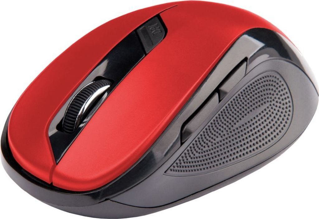 C-TECH Maus WLM-02 kabellos, 6tlaè. Schwarz Rot Produktbild 
