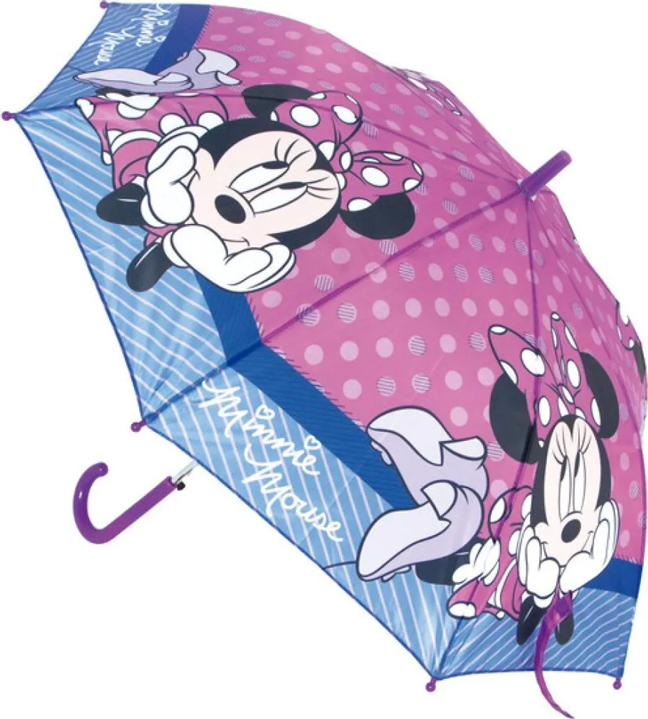 Parapluie automatique enfant Minnie Mouse pour l'école et sorties