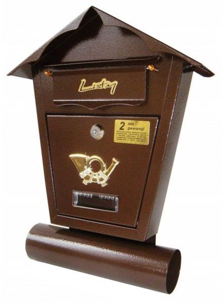 Briefkasten Mit Einwurfrohr Sd1T Braun – Skl Sd1T 793