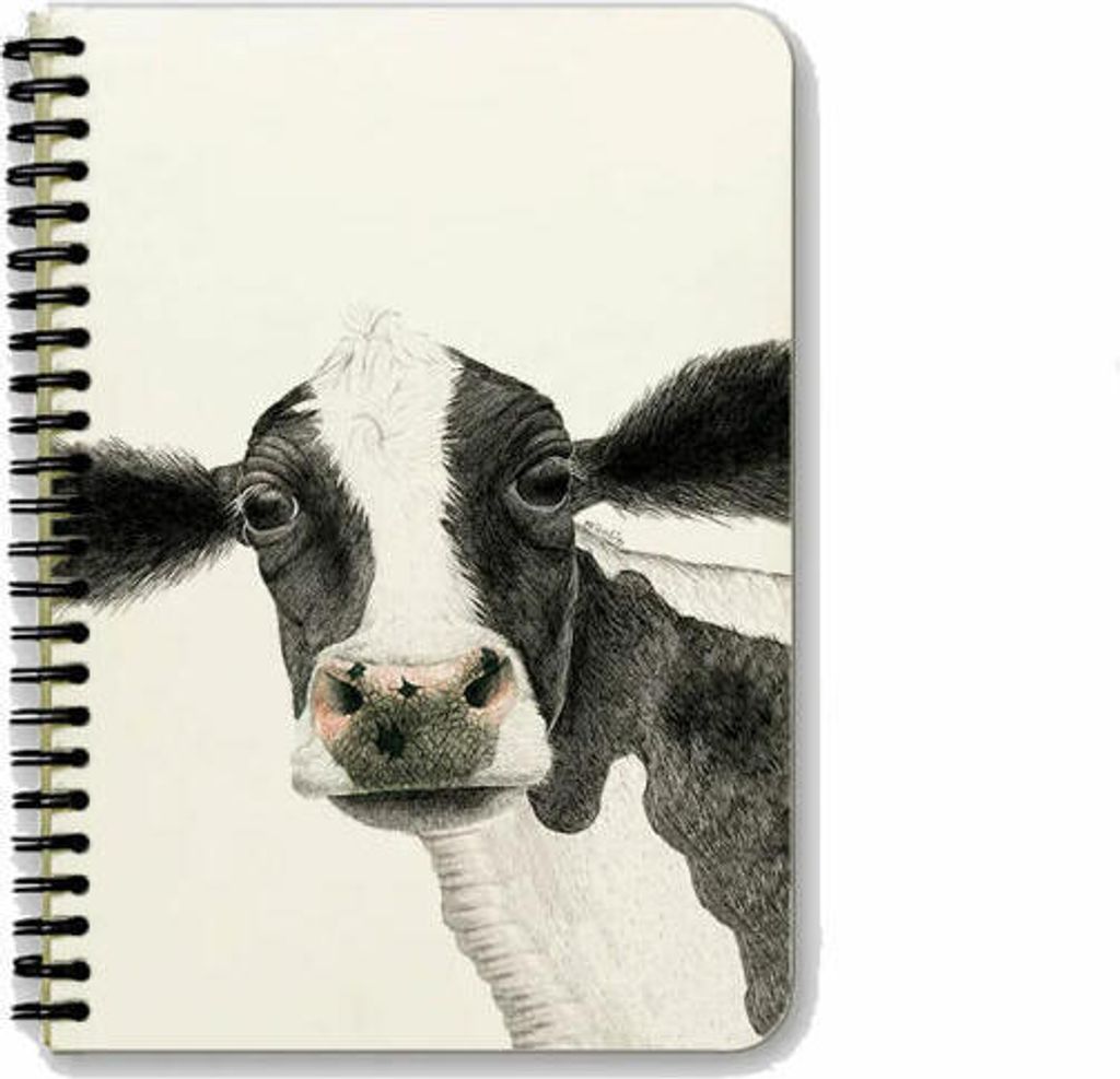 Charlotte Nicolin Notizblock A5 Rosa, Hardcover Spiral-Notebook, 50 linierte Seiten, 100 g Papier, SNPA59117