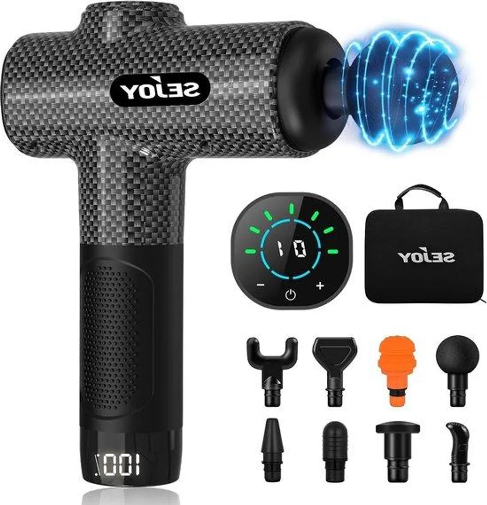 Appareil de massage puissant avec 30 niveaux de vitesse et écran LCD