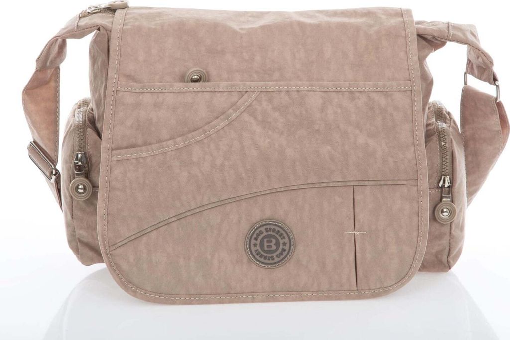 Bag Street Duża Lekka Torebka Turystyczna Miejska z Klapką Zdjęcie produktu 