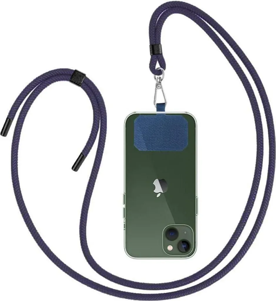 Catena Cellulare Blu Scuro 160cm | Tracolla Universale Elegante Regolabile