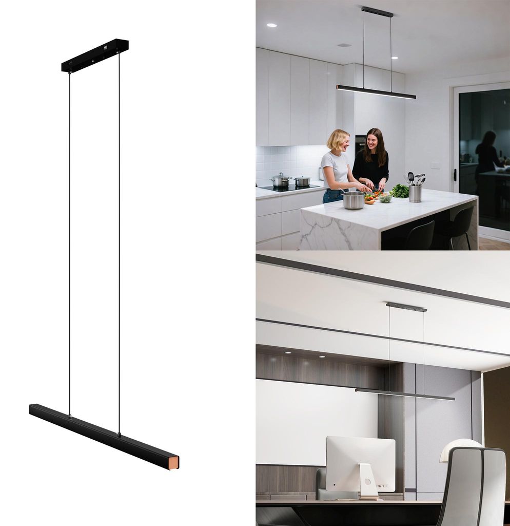 VA-Cerulean LED hanglamp, 36W, koelwit, in hoogte Productafbeelding 