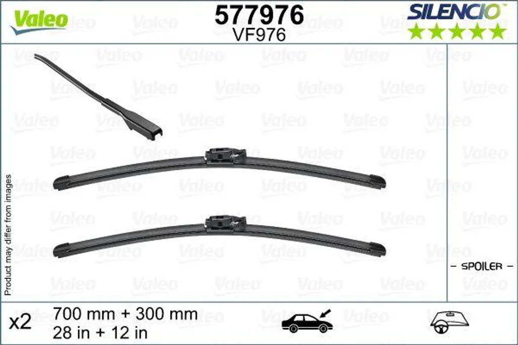Valeo 577976 Balai d'essuie-glace OE 288901480R pour Renault Clio