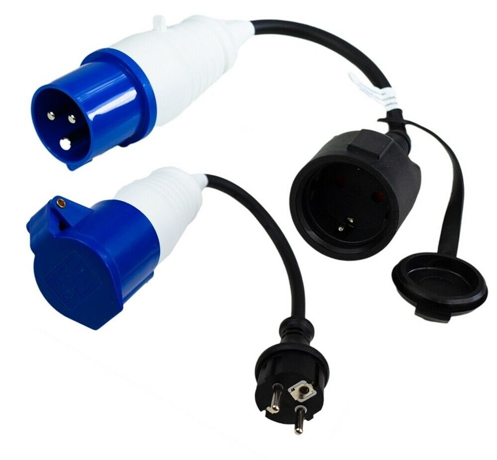 Adapter Camping CEE Stromadapter 2er CEE Set