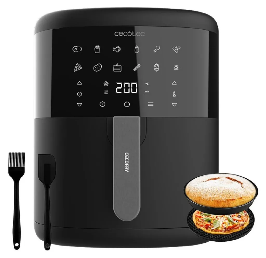 Friteuse à Air Chaud 6L Cecofry Bombastik 6000 1700W Noir Indépendante