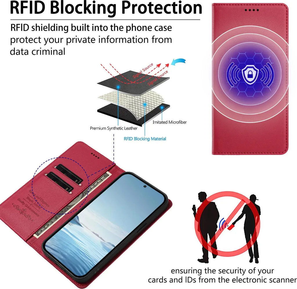 Custodia Flip Huawei Y9 Prime 2019 / P Smart Z Rosso - Vera Protezione - 6