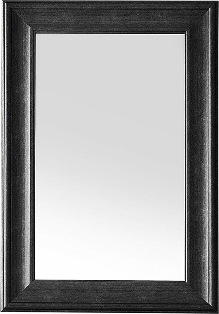 BELIANI Wandspiegel Schwarz 60 x 90 cm Kunststoff Rechteckig Klassisch