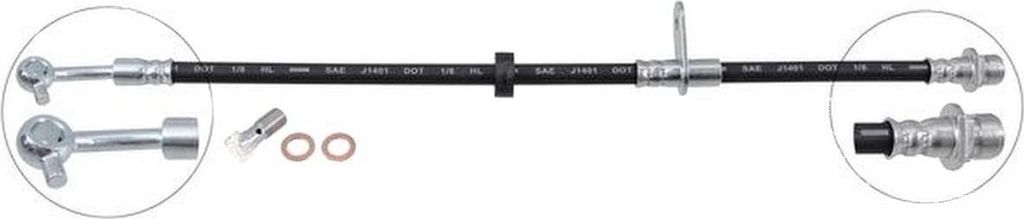 Bremsschlauch 425 mm INN M10x1.0 10.0 mm A.B.S. für u.a. LAND ROVER DISCOVERY